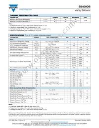 SI8439DB-T1-E1 Datasheet Page 2