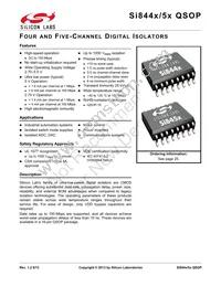 SI8455BA-B-IU Datasheet Cover