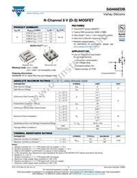 SI8466EDB-T2-E1 Datasheet Cover