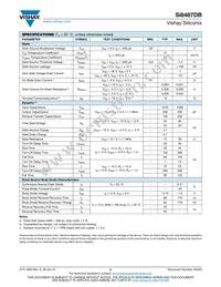 SI8487DB-T1-E1 Datasheet Page 2