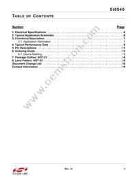 SI8540-B-FS Datasheet Page 3