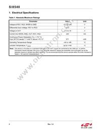 SI8540-B-FS Datasheet Page 4