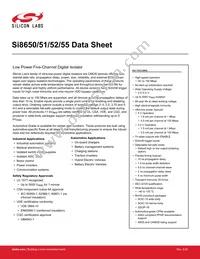 SI8655BD-B-ISR Datasheet Cover