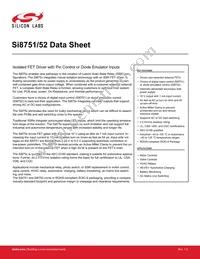 SI8752AB-ASR Datasheet Cover