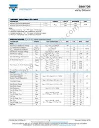 SI8817DB-T2-E1 Datasheet Page 2