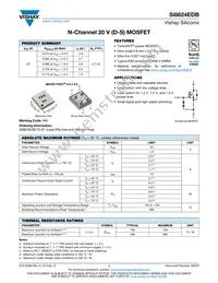 SI8824EDB-T2-E1 Datasheet Cover