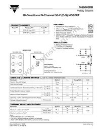 SI8904EDB-T2-E1 Datasheet Cover