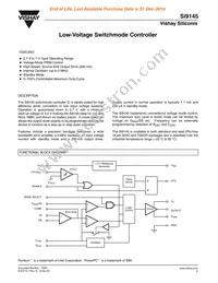SI9145BY-T1-E3 Datasheet Cover