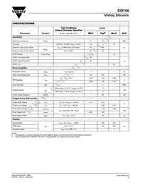 SI9166BQ-T1-E3 Datasheet Page 3