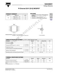 SI9435BDY-T1-GE3 Datasheet Cover