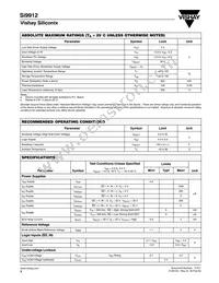 SI9912DY-T1-E3 Datasheet Page 2