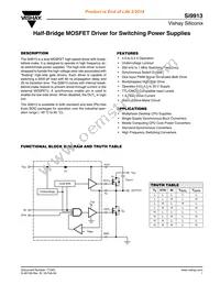 SI9913DY-T1-E3 Datasheet Cover