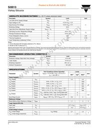 SI9913DY-T1-E3 Datasheet Page 2