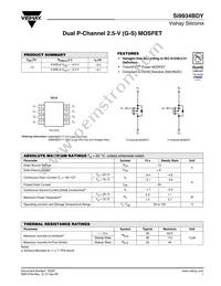 SI9934BDY-T1-GE3 Datasheet Cover