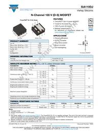 SIA110DJ-T1-GE3 Datasheet Cover