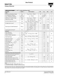 SIA411DJ-T1-GE3 Datasheet Page 2