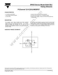 SIA413DJ-T1-GE3 Datasheet Cover