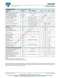 SIA415DJ-T1-GE3 Datasheet Page 2