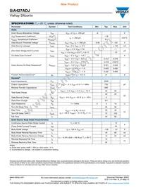 SIA427ADJ-T1-GE3 Datasheet Page 2