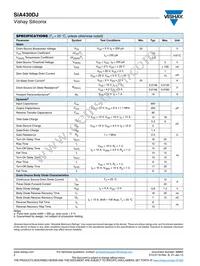 SIA430DJ-T4-GE3 Datasheet Page 2