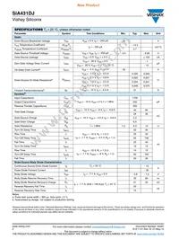 SIA431DJ-T1-GE3 Datasheet Page 2