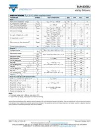 SIA433EDJ-T1-GE3 Datasheet Page 2