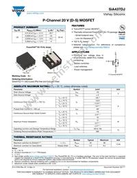 SIA437DJ-T1-GE3 Datasheet Cover