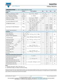 SIA437DJ-T1-GE3 Datasheet Page 2