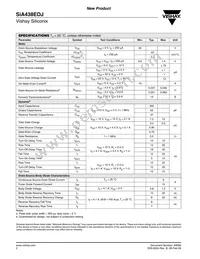 SIA438EDJ-T1-GE3 Datasheet Page 2