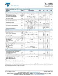 SIA439EDJ-T1-GE3 Datasheet Page 2