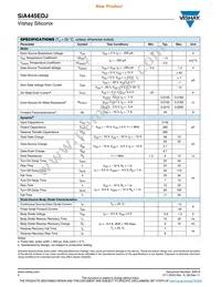 SIA445EDJ-T1-GE3 Datasheet Page 2