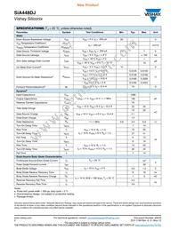 SIA448DJ-T1-GE3 Datasheet Page 2
