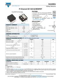 SIA469DJ-T1-GE3 Datasheet Cover