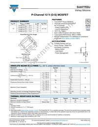 SIA477EDJ-T1-GE3 Datasheet Cover