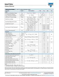 SIA477EDJ-T1-GE3 Datasheet Page 2