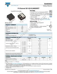 SIA483ADJ-T1-GE3 Datasheet Cover