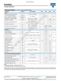 SIA483DJ-T1-GE3 Datasheet Page 2