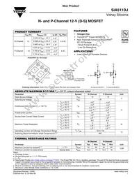 SIA511DJ-T1-GE3 Datasheet Cover