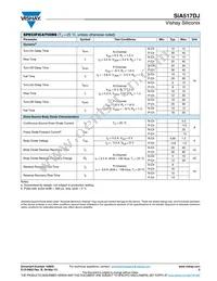 SIA517DJ-T1-GE3 Datasheet Page 3