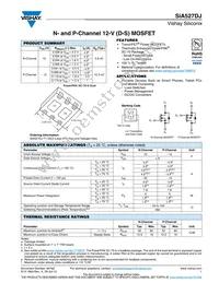 SIA527DJ-T1-GE3 Datasheet Cover