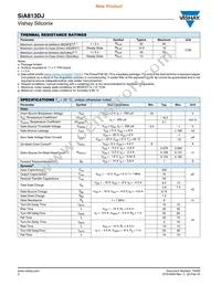 SIA813DJ-T1-GE3 Datasheet Page 2