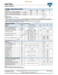 SIA817EDJ-T1-GE3 Datasheet Page 2