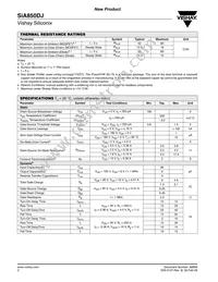 SIA850DJ-T1-GE3 Datasheet Page 2