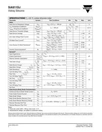 SIA911DJ-T1-GE3 Datasheet Page 2