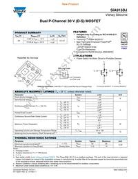 SIA915DJ-T4-GE3 Datasheet Cover