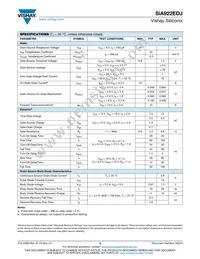 SIA922EDJ-T1-GE3 Datasheet Page 2