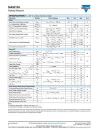 SIA931DJ-T1-GE3 Datasheet Page 2