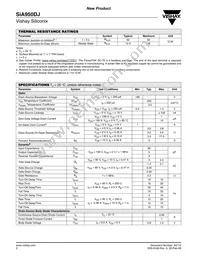 SIA950DJ-T1-GE3 Datasheet Page 2
