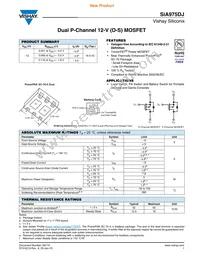 SIA975DJ-T1-GE3 Datasheet Cover