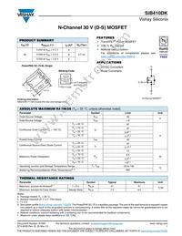 SIB410DK-T1-GE3 Datasheet Cover